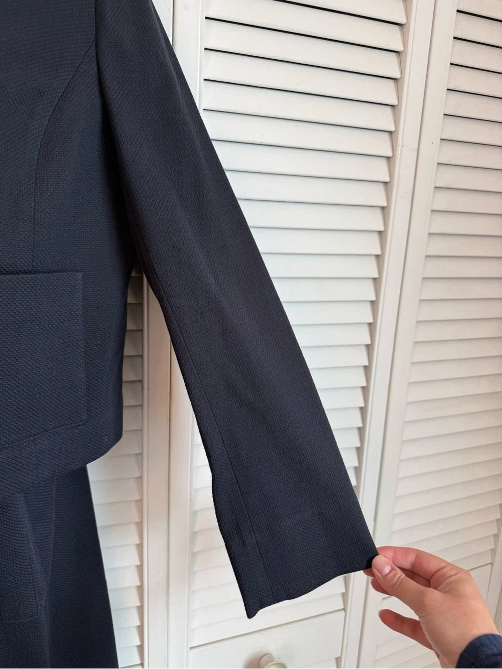 Brooks Brothers Textured Cotton Blazer Sweater Blazer Skirt Set Size 12 Career - Picture 8 of 16